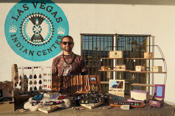 Craftsmaker AJ Mills at Las Vegas Indian Center