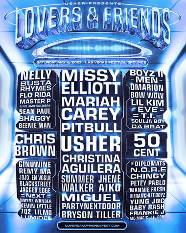 Missy Elliott, Christina Aguilera, Mariah Carey announced for Lovers & Friends 2023 in Las Vegas
