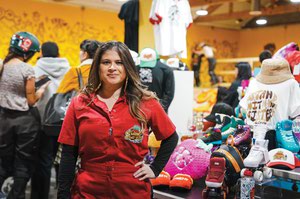 Amanda Quintanilla, owner of Fresa’s Skate Shop