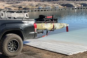 Lake Mead Mohave Adventures installed a brand-new Mobi-mat Bam boat launch ramp at Callville Bay Marina.