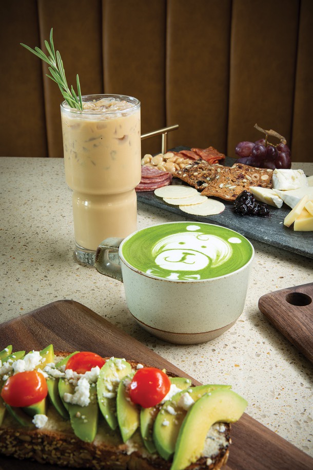 All I Avo Wanted, Matcha Latte and Rosemary Latte at Bungalow Coffee Co.