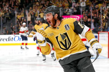 "Marchy" tallied 13 goals and 12 assists during the 2023 Stanley Cup Playoffs.