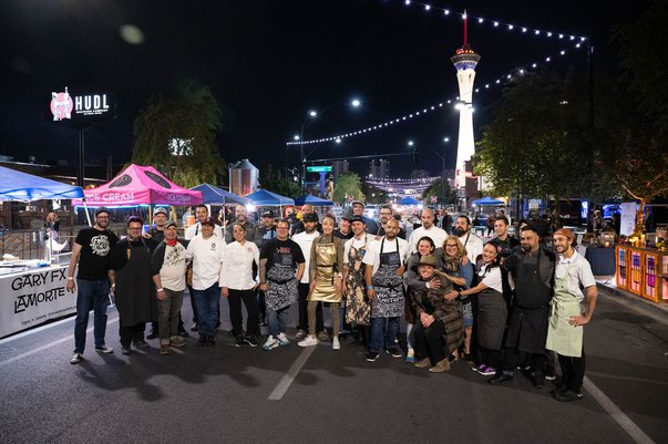 Local chefs at Vegas Unstripped 2021 <em>(Angie Ortaliza / Courtesy)</em>