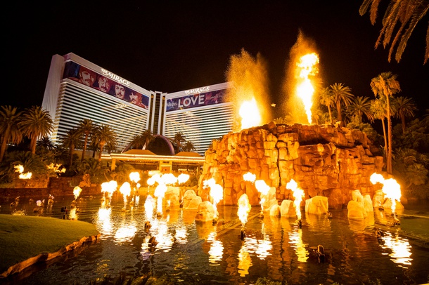 The Mirage’s attractions set a new standard.