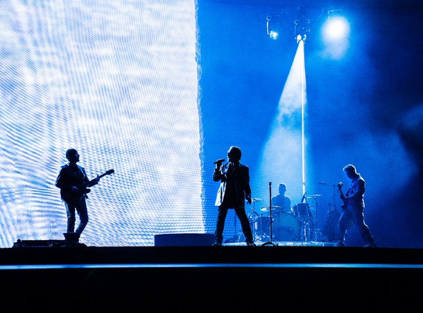 U2 performs at the Sphere, Las Vegas.