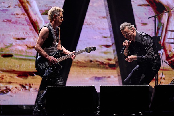 Martin Gore and Dave Gahan of Depeche Mode