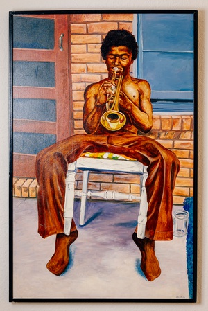 “Practice, Practice,” 1987, by Sylvester Collier