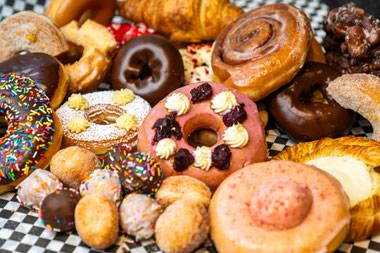 A selection of donuts from the Donut Hole