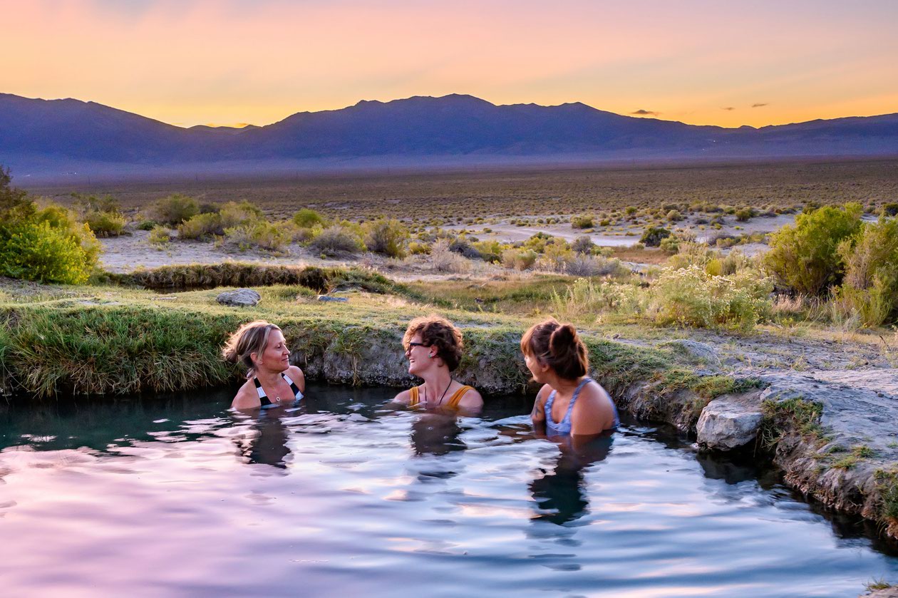 Spencer Hot Springs is a serene oasis in central Nevada's Big Smoky Valley. Relax in natural cowboy tubs and discover nearby adventures in Kingston Canyon. 