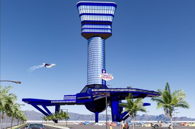 A rendering of the Las Vegas Spaceport.