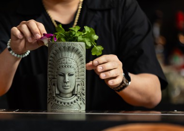 A bar unlike any other in town, Todo Bien features an array of handcrafted tiki cocktails made of tequila, mezcal, sotol and other spirits; a well-curated Sawmill Caguamita beer list; and a selection of non-alcoholic agua frescas.