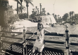 Sabrina Ehmke at the Mirage during a family vacation in Las Vegas in 1992.