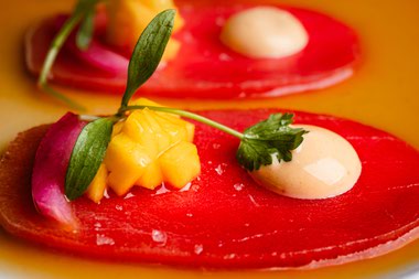 Bluefin tuna tiradito at&nbsp;Amaya