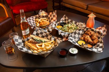 Housed in the former space of the historic Mahoney’s Drum Shop, Jive Turkey is every bit as funky as its name suggests.