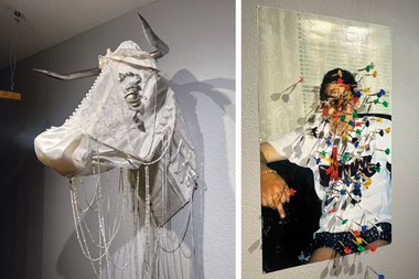 UNLV student and mixed media artist Haide Calle was offered a solo show at Left of Center, but she had a different vision.