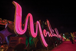 Restored Moulin Rouge sign