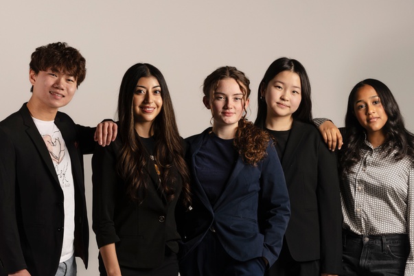 From left: Robert Chondro, Valerie Castellanos, Sile Smith, Olivia Hua and Hairmella Fiato