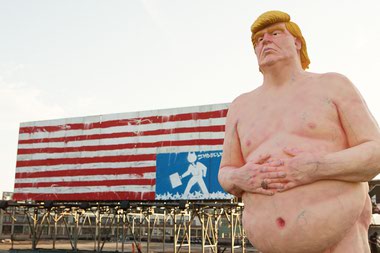 Indecline’s work has always disrupted the status quo, but this exhibit marks a shift.