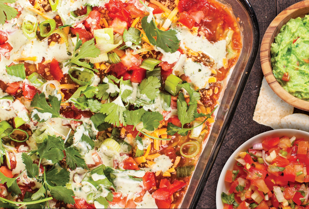 Assemble the delicious layers of this dip courtesy of General Admission at UnCommons.