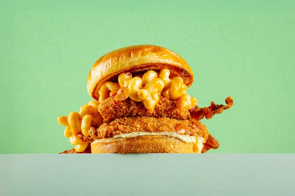 Chicken Guy’s Buffalo Mac ‘N’ Cheese Sandwich