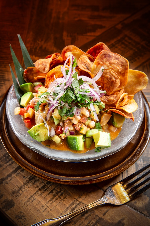 Tropical ceviche.