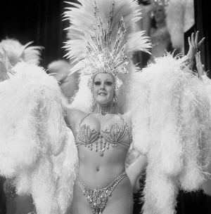 Dancer Sharon Smith performs in Jubilee’s disco number. Opened in 1981 at the original MGM Grand (now Horseshoe), the show also featured several chapters taken from famous Hollywood movies such as the sinking of the Titanic and Samson and Delilah.