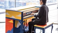 A restored piano has been transformed into a playable work of art by Las Vegas-based artist Daniel Esparza.