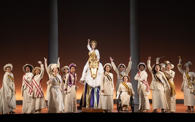 The two-time Tony award-winning musical arrives at Reynolds Hall as both voting rights and the performing arts face strong headwinds.