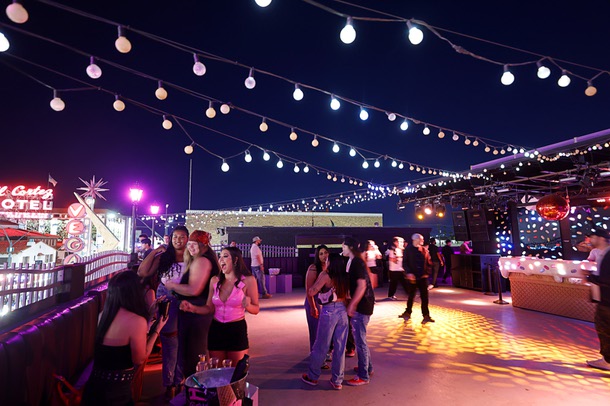 A view of the rooftop dance floor at We All Scream in downtown Las Vegas Friday, Oct. 3, 2025.