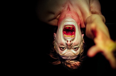 Urban Death features no character arcs or plot lines. It’s dialogue-less but no less provocative. The group creates horror vignettes that play out onstage before the darkness snuffs them out.