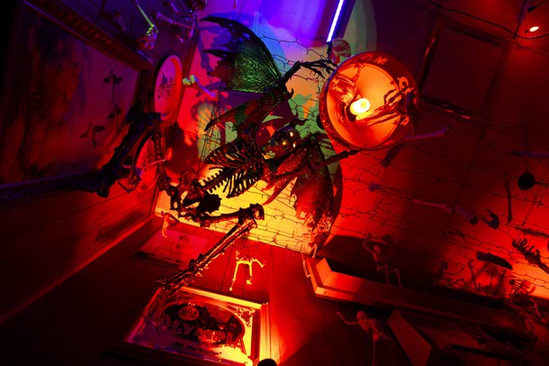 Halloween decor is displayed at The Silver Stamp, downtown, Tuesday, Oct. 21, 2025.