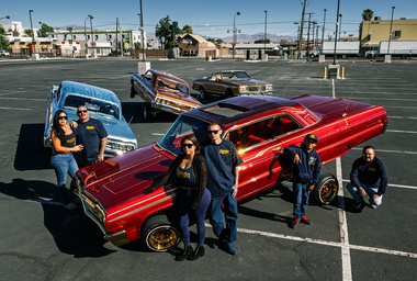Members of Majestics Las Vegas with their 1964 Chevrolet Impalas and 1980 Chevrolet&nbsp;Caprice