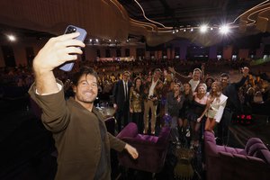 Craig Conover takes a selfie with his "Southern Charm" castmates at BravoCon 2025. 