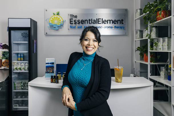 Michelle Zamora, owner of The Essential Element, poses for a photo, Tuesday, Nov. 25, 2025.