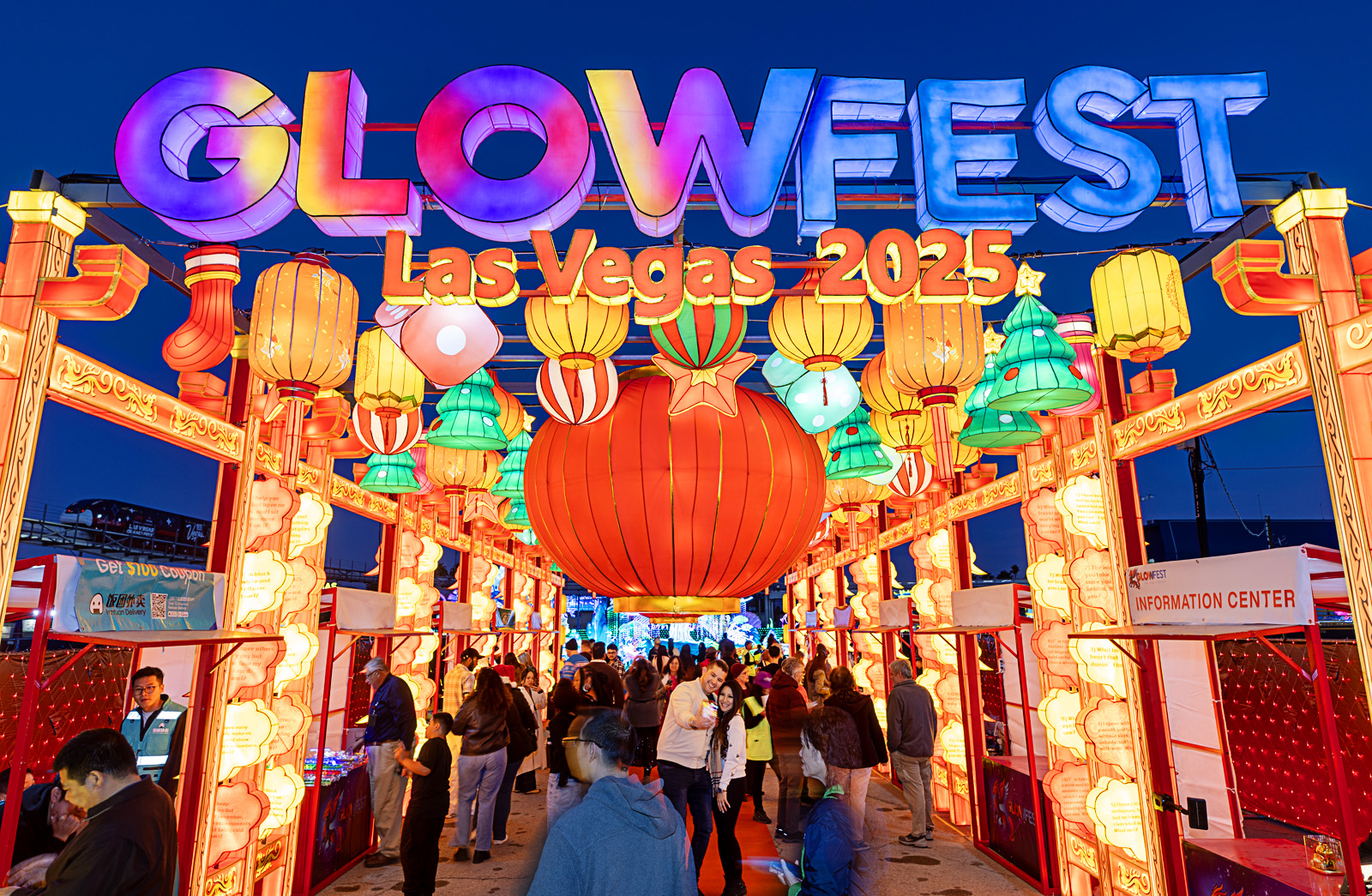 Glowfest celebrates the spirit of the lantern festival near the Las Vegas Strip