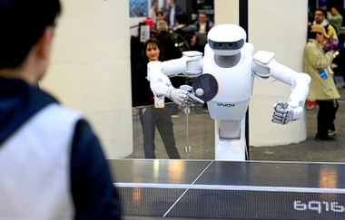 Artificial intelligence took center stage, incorporated into everything from luxury vehicles and lawn mowers to stuffed animals.