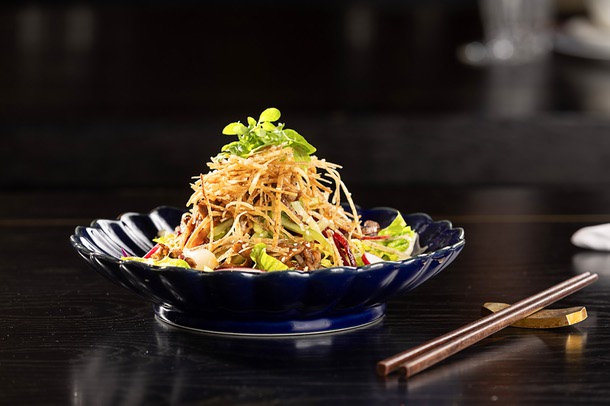 Peking Duck Salad at Mott 32 Las Vegas in the Palazzo Thursday, Jan. 15, 2026.