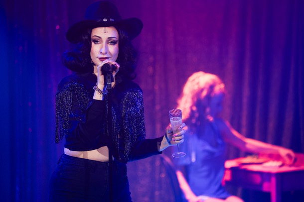 Kady Heard performs as Cristal Conners during a dress rehearsal at Majestic Repertory Theatre.