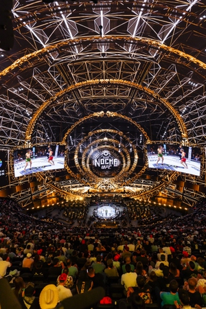 UFC 306 at Sphere on September 14, 2024, the first sports event at the Las Vegas venue.