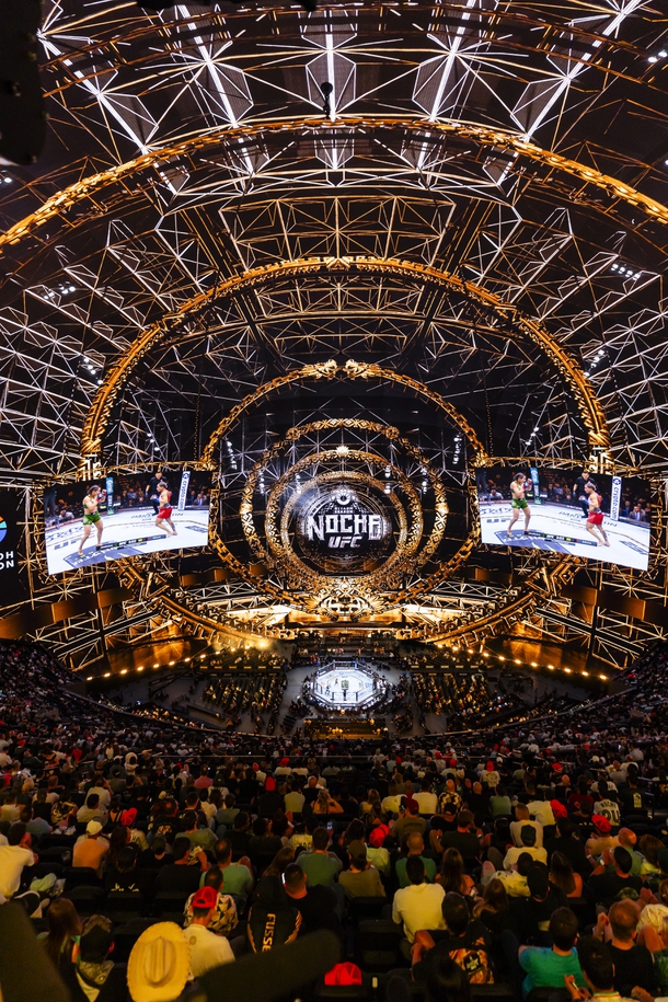 UFC 306 at Sphere on September 14, 2024, the first sports event at the Las Vegas venue.