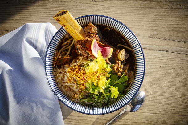 Beef noodle soup at Charm Thai KItchen & Coffee