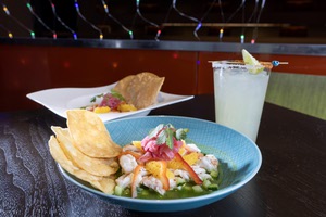 Aguachile shrimp ceviche at Diablo's Cantina at Luxor