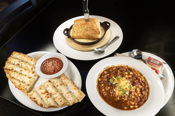 Lodgepoles, chicken pot pie and chicken chili at Mackenzie River PIzza