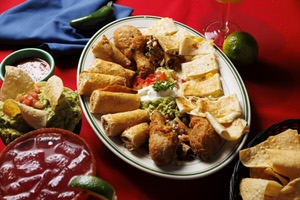 The Botanas Especiales sampler at Pancho's