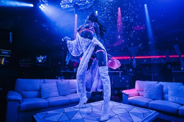 The full-scale production initially launched at New York City’s Hustler Club and then at the Las Vegas location last September. 