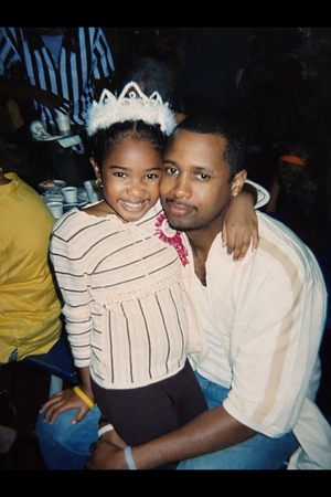 Jazlyn Richardson and her father, Chris Richardson