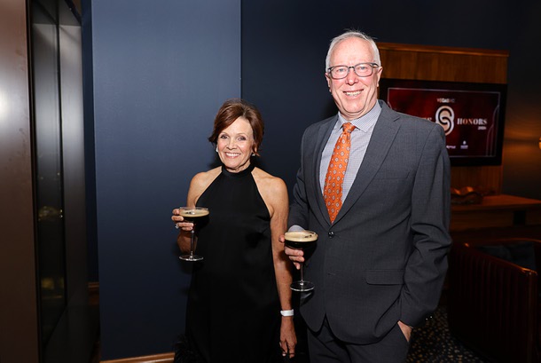 Honoree John Rhodes, president/CEO Southwest Medical and Optum Nevada, attends a reception in the Alle Lounge on 66 before the C-Suite Honors event at Resorts World Wednesday, Feb. 25, 2026.