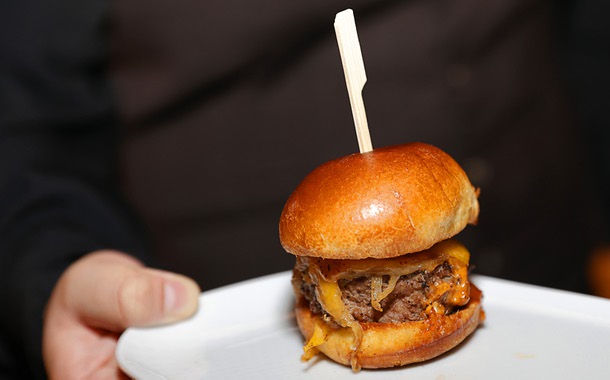 A slider is shown during a reception in Alle Lounge on 66 before the C-Suite Honors event at Resorts World Wednesday, Feb. 25, 2026.