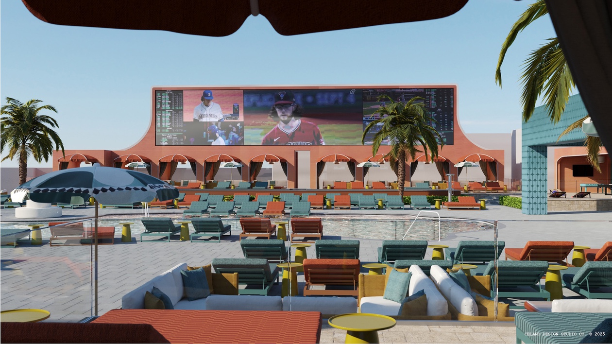 Clique Hospitality will bring the energy of live sports to a Vegas pool club setting and add more than 125 feet of LED screens, DJs and premium cabanas.