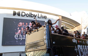 The Las Vegas Aces celebrated their third WNBA Championship at the Park.